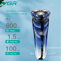VGR V-305 wasserdichte wiederaufladbare elektrische Rasierer für Männer